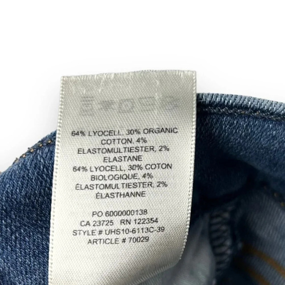 Denim Forum The Nico Mid Rise Skinny Crop in Medium Lagoon  25 - Picture 10 of 10